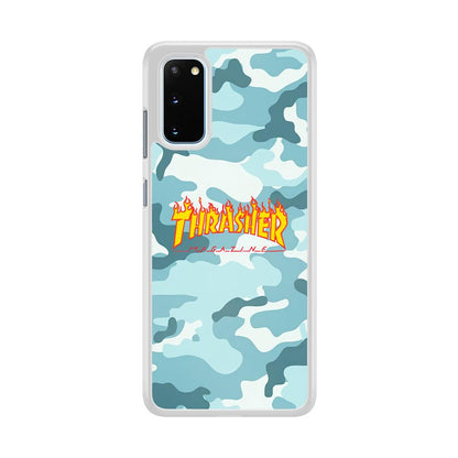 Thrasher Camo Light Blue Samsung Galaxy S20 Case-Oxvistore