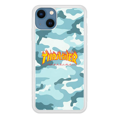 Thrasher Camo Light Blue iPhone 15 Case-Oxvistore