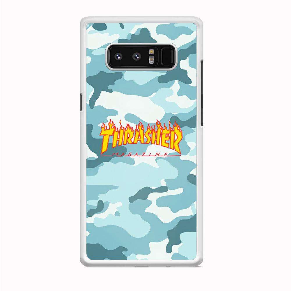 Thrasher Camo Light Blue Samsung Galaxy Note 8 Case-Oxvistore