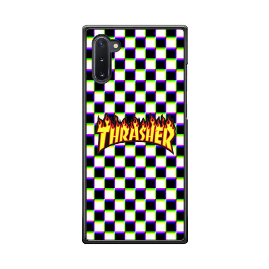 Thrasher Chess Samsung Galaxy Note 10 Case-Rubber Black (2D Case)-Oxvistore