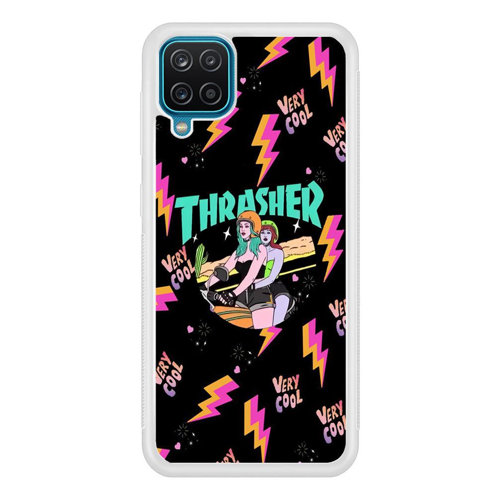 Thrasher Cool Rider Samsung Galaxy A12 Case-Oxvistore