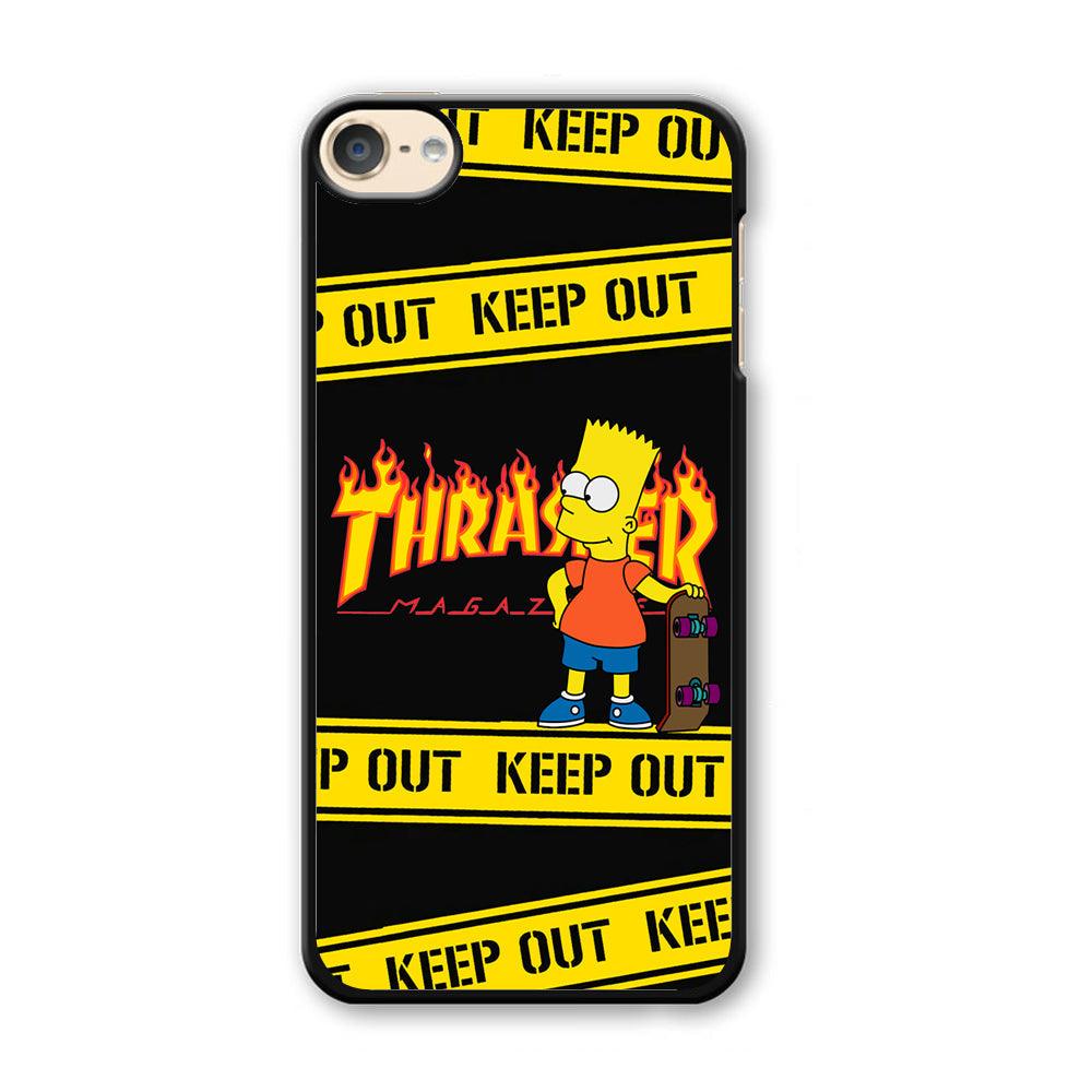 Thrasher Keep Out with Bart iPod Touch 6 Case-Oxvistore