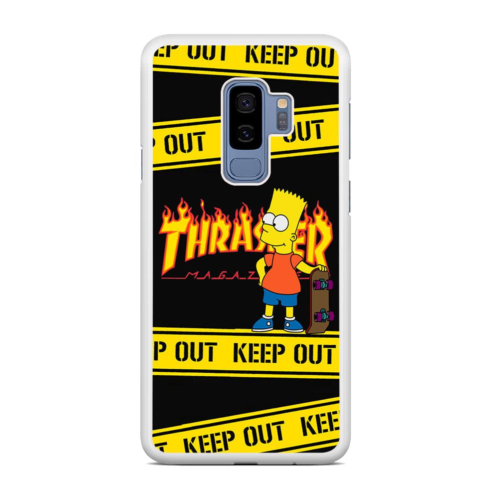 Thrasher Keep Out with Bart Samsung Galaxy S9 Plus Case-Oxvistore