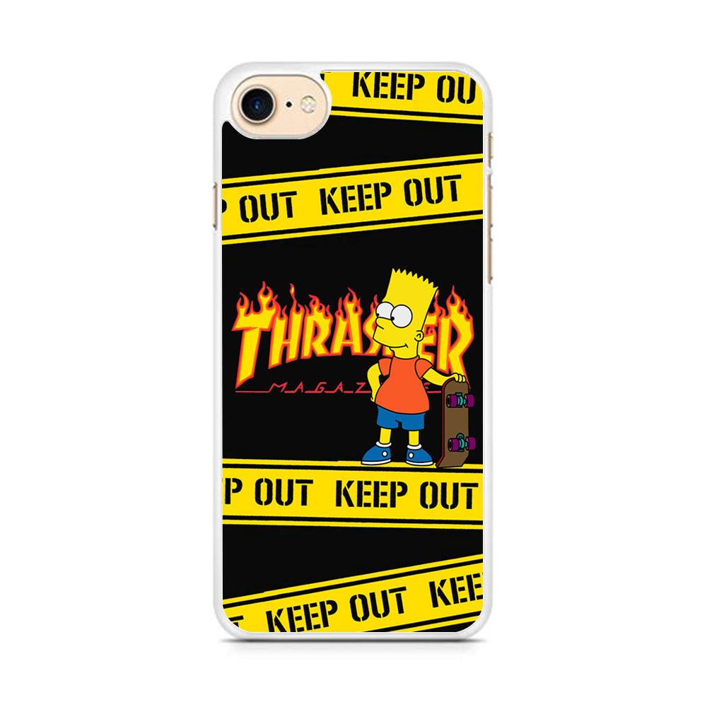 Thrasher Keep Out with Bart iPhone 7 Case-Oxvistore