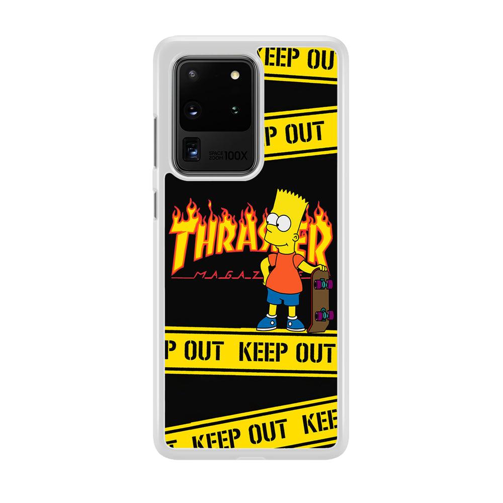 Thrasher Keep Out with Bart Samsung Galaxy S20 Ultra Case-Oxvistore