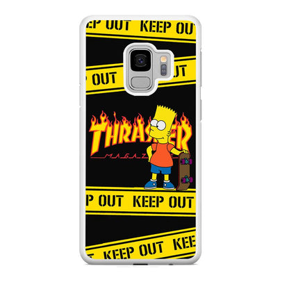 Thrasher Keep Out with Bart Samsung Galaxy S9 Case-Oxvistore