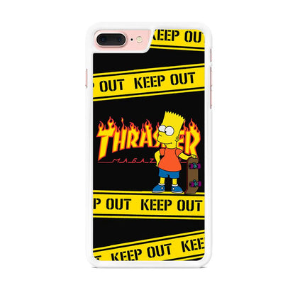 Thrasher Keep Out with Bart iPhone 8 Plus Case-Oxvistore