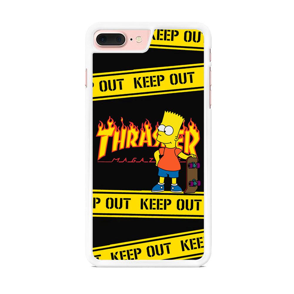 Thrasher Keep Out with Bart iPhone 7 Plus Case-Oxvistore