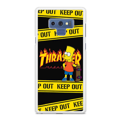 Thrasher Keep Out with Bart Samsung Galaxy Note 9 Case-Oxvistore