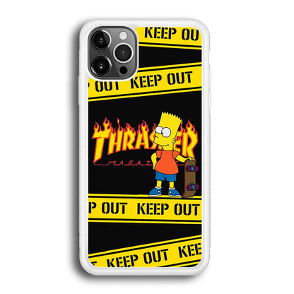 Thrasher Keep Out with Bart iPhone 12 Pro Max Case-Oxvistore