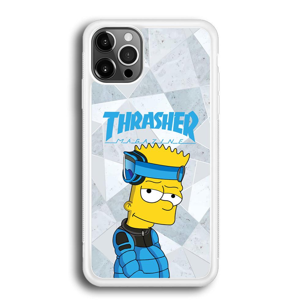 Thrasher Skater x Cool Bart iPhone 12 Pro Case-Oxvistore