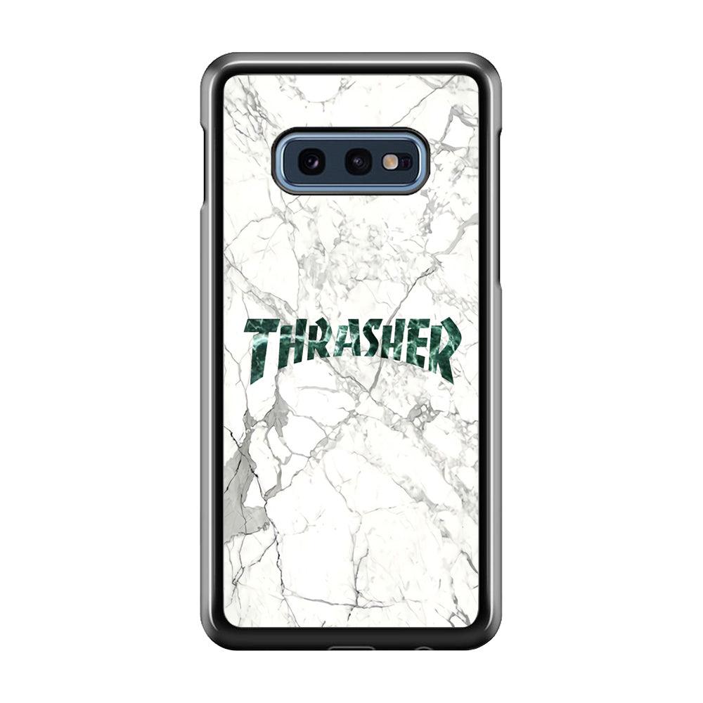 Thrasher Teal Bold Marmoreal Samsung Galaxy S10E Case-Oxvistore