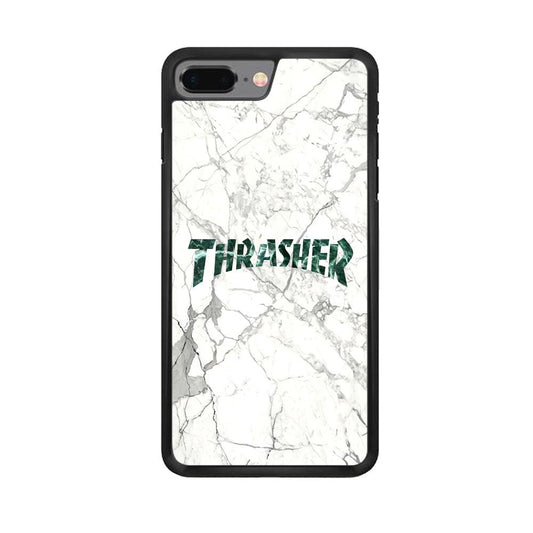 Thrasher Teal Bold Marmoreal iPhone 7 Plus Case-Oxvistore