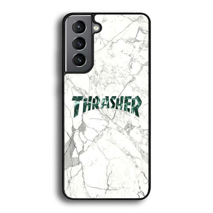 Thrasher Teal Bold Marmoreal Samsung Galaxy S21 Plus Case-Oxvistore