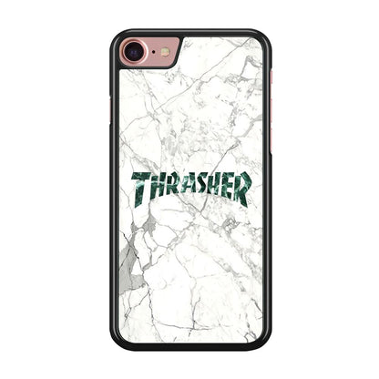 Thrasher Teal Bold Marmoreal iPhone 7 Case-Oxvistore