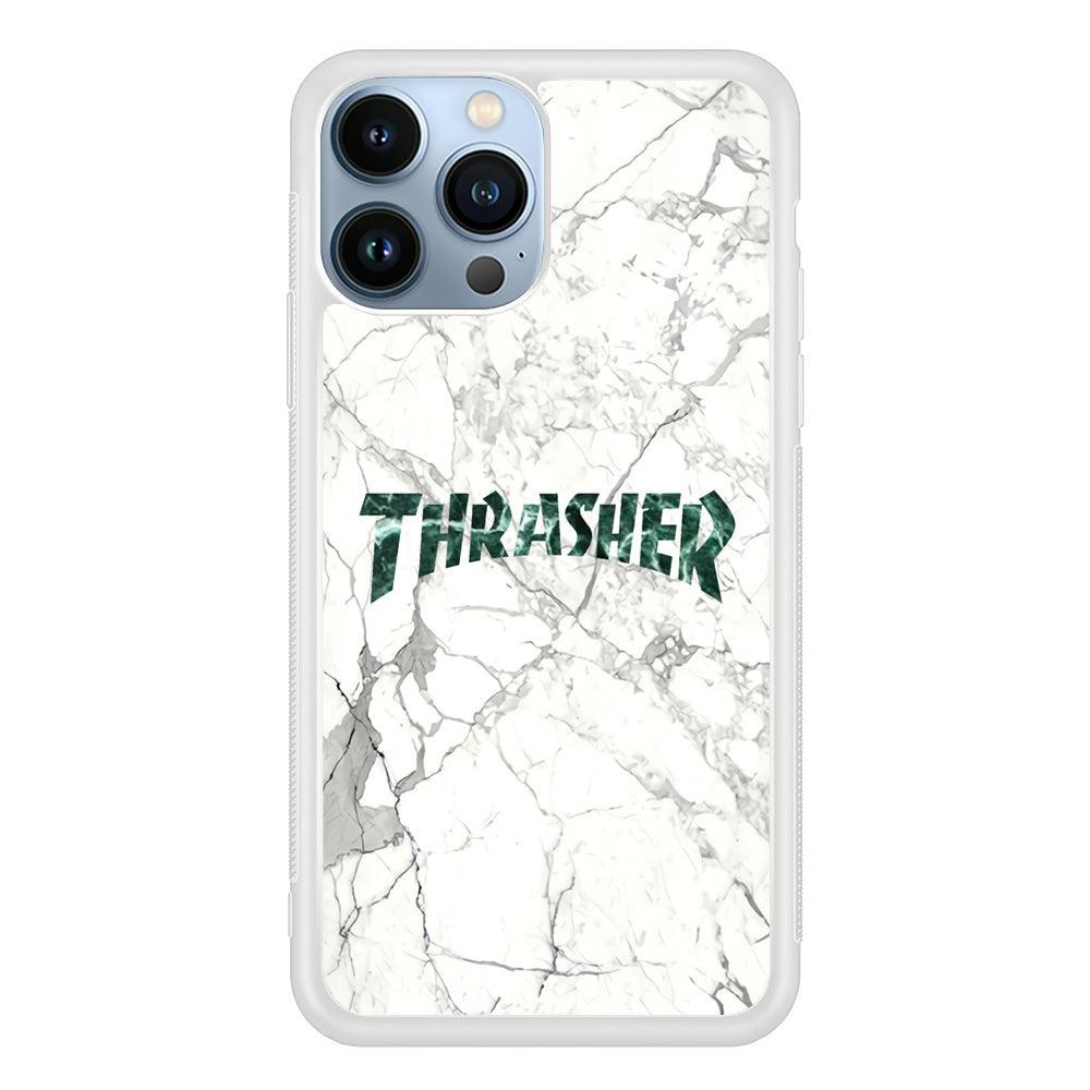 Thrasher Teal Bold Marmoreal iPhone 15 Pro Max Case-Oxvistore