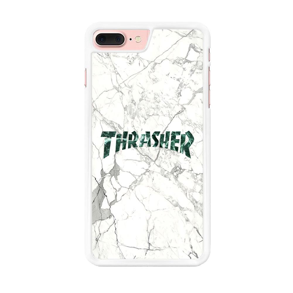 Thrasher Teal Bold Marmoreal iPhone 7 Plus Case-Oxvistore