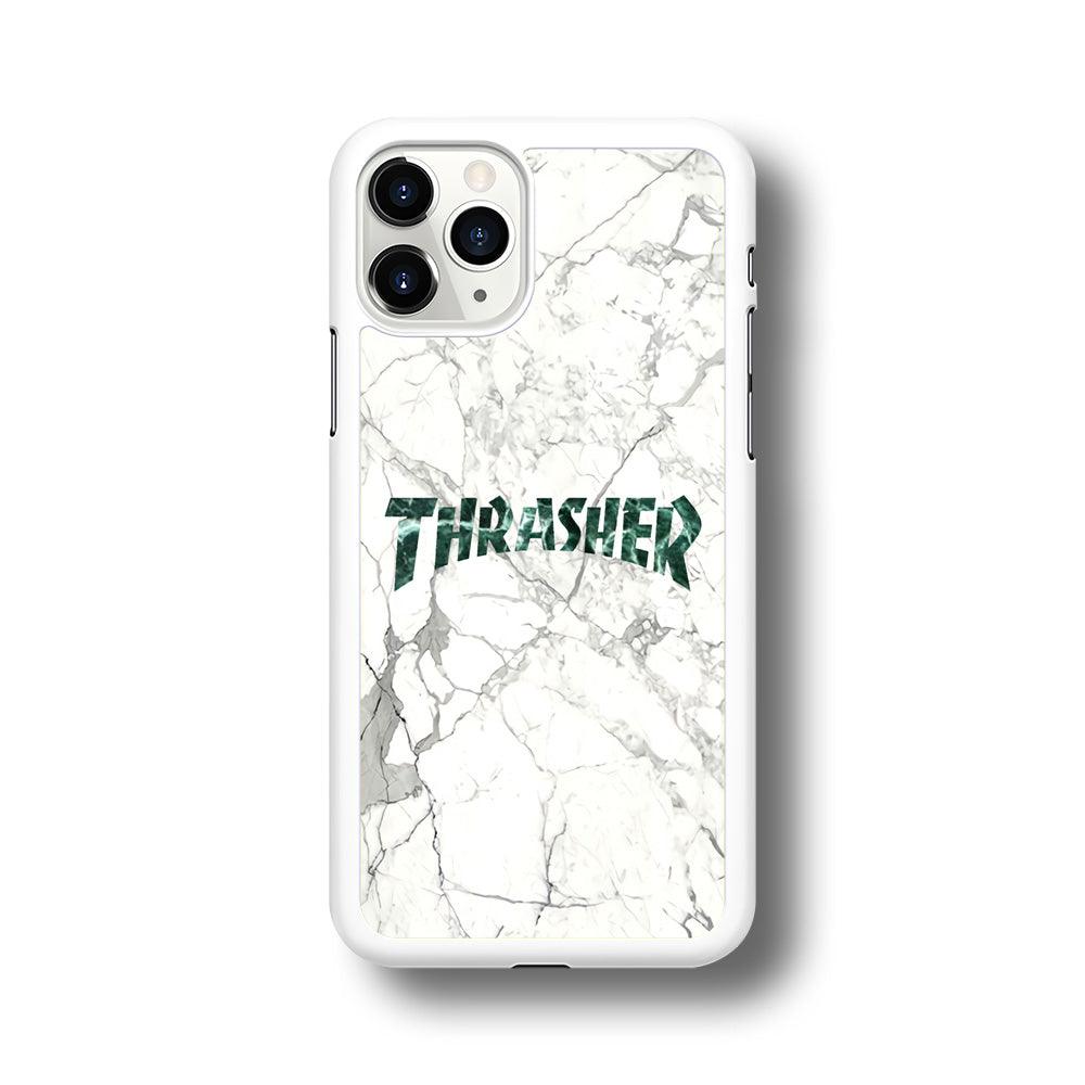 Thrasher Teal Bold Marmoreal iPhone 11 Pro Case-Oxvistore