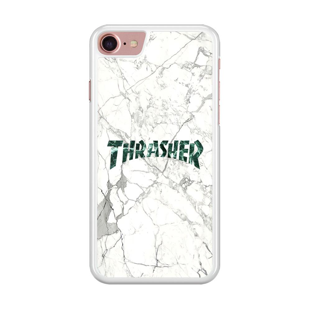 Thrasher Teal Bold Marmoreal iPhone 7 Case-Oxvistore