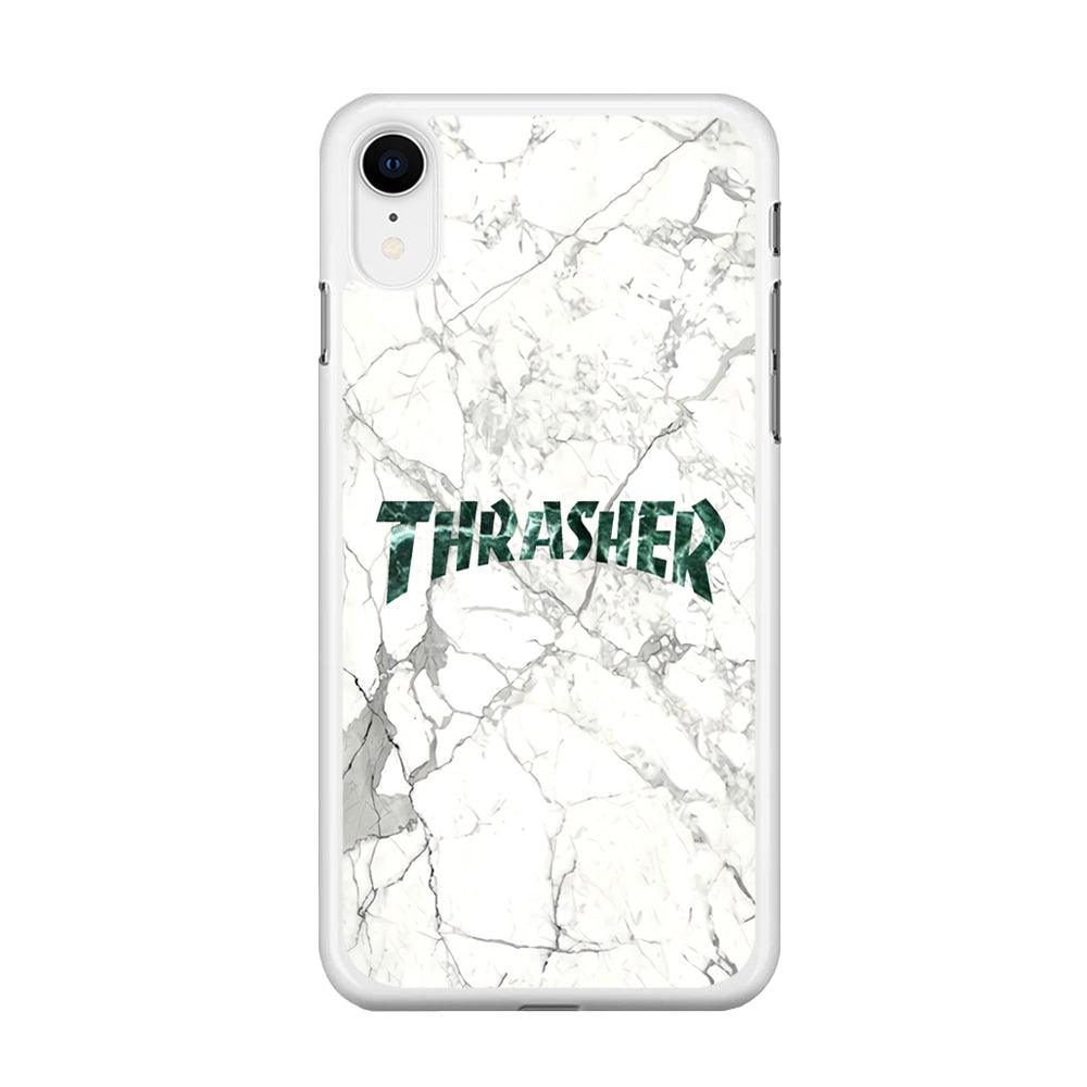 Thrasher Teal Bold Marmoreal iPhone XR Case-Oxvistore