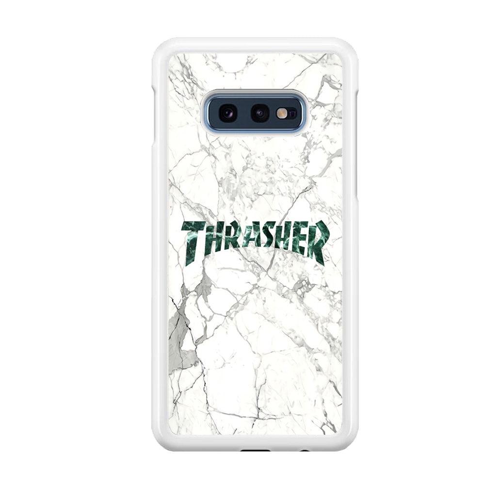 Thrasher Teal Bold Marmoreal Samsung Galaxy S10E Case-Oxvistore