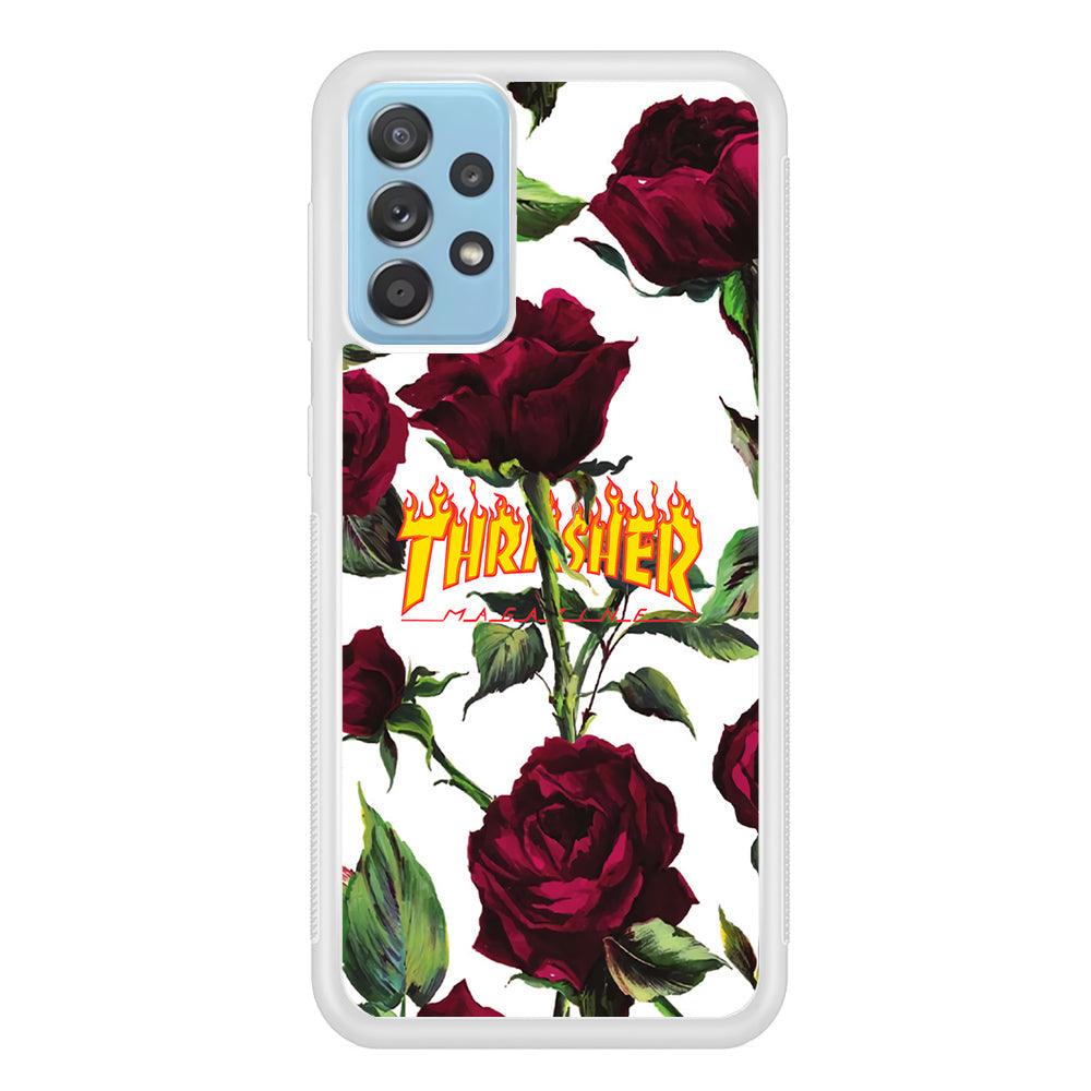 Thrasher Winter Rose Samsung Galaxy A52 Case-Oxvistore