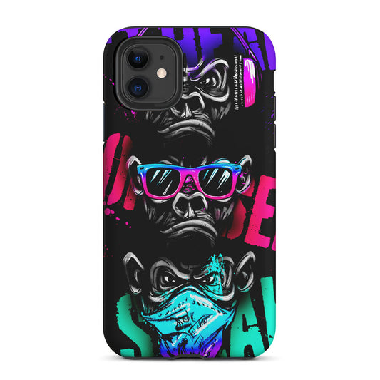 Three Wise Monkeys 2 in 1 Tough Phone Case