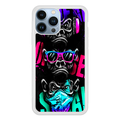 Three Wise Monkeys 2D Rubber Phone Case