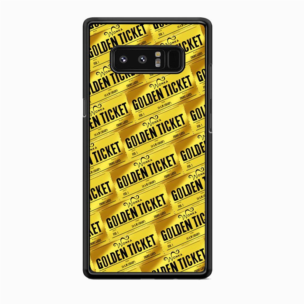 Ticket Gold of Wonka Samsung Galaxy Note 8 Case-Oxvistore