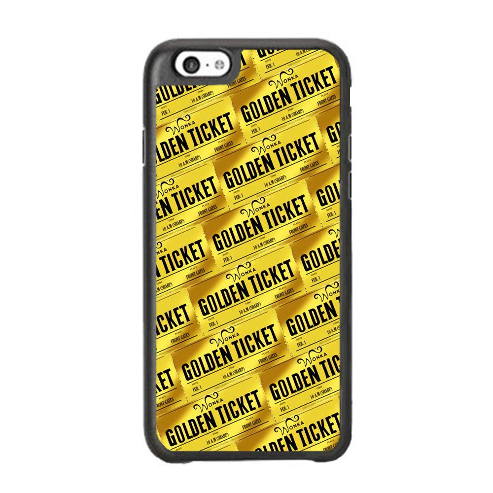 Ticket Gold of Wonka iPhone 6 Plus | 6s Plus Case-Rubber Black (2D Case)-Oxvistore
