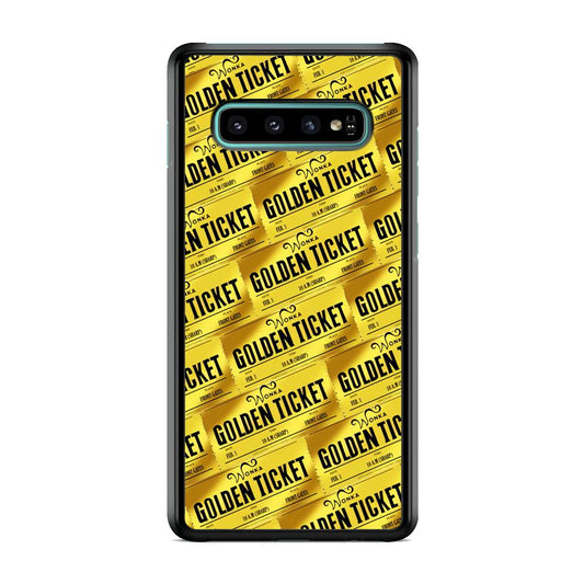 Ticket Gold of Wonka Samsung Galaxy S10 Plus Case-Oxvistore