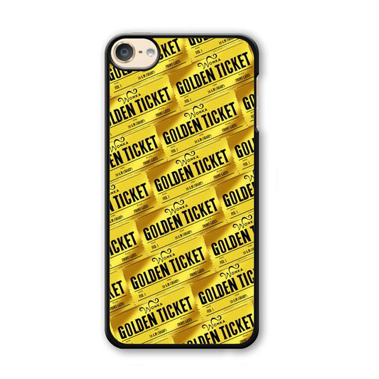 Ticket Gold of Wonka iPod Touch 6 Case-Plastic Black (2D Case)-Oxvistore