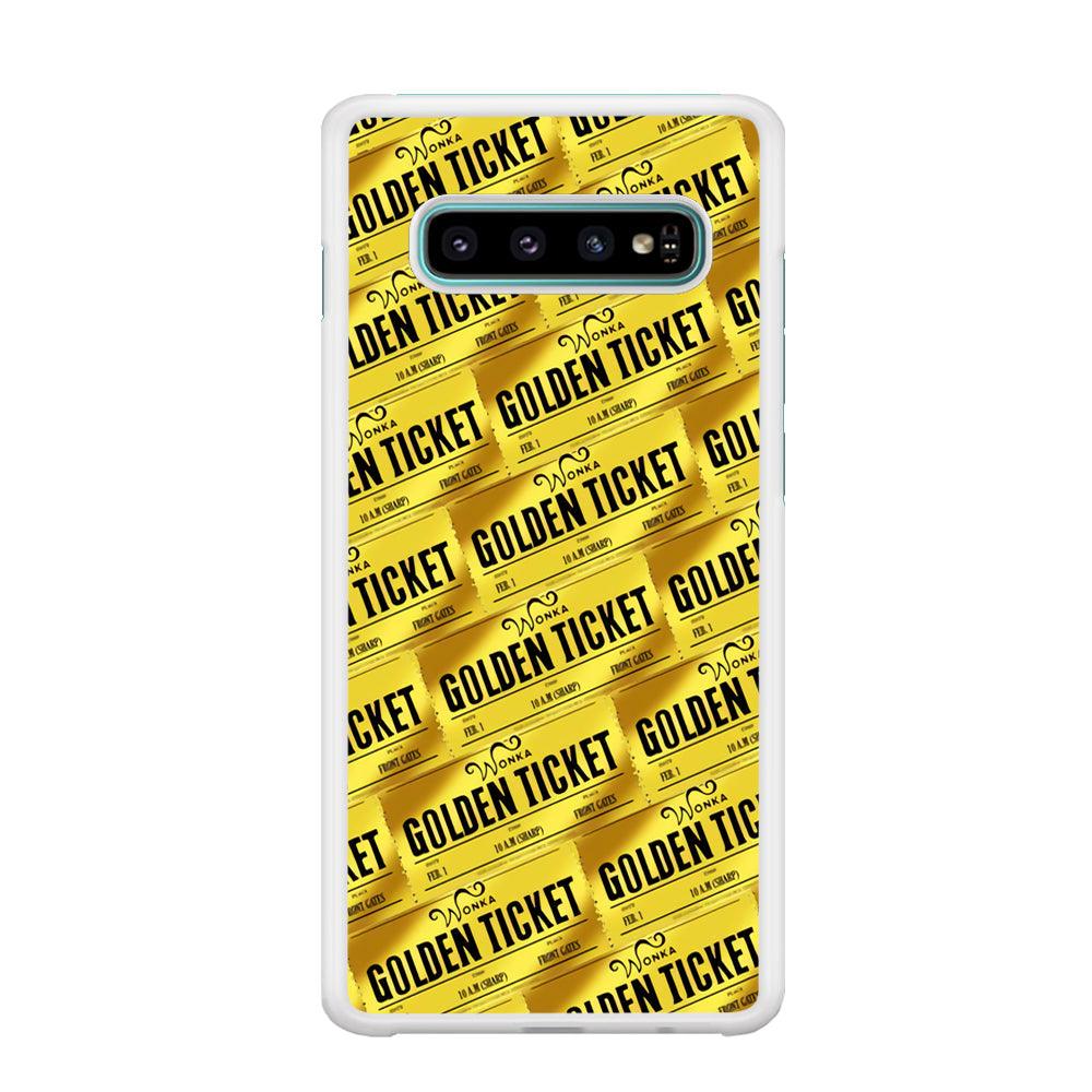 Ticket Gold of Wonka Samsung Galaxy S10 Case-Oxvistore