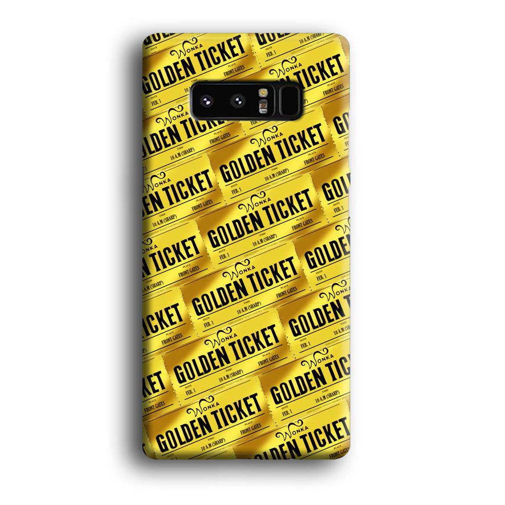 Ticket Gold of Wonka Samsung Galaxy Note 8 Case-Oxvistore