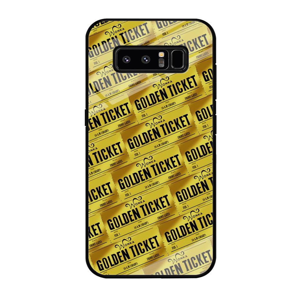 Ticket Gold of Wonka Samsung Galaxy Note 8 Case-Oxvistore