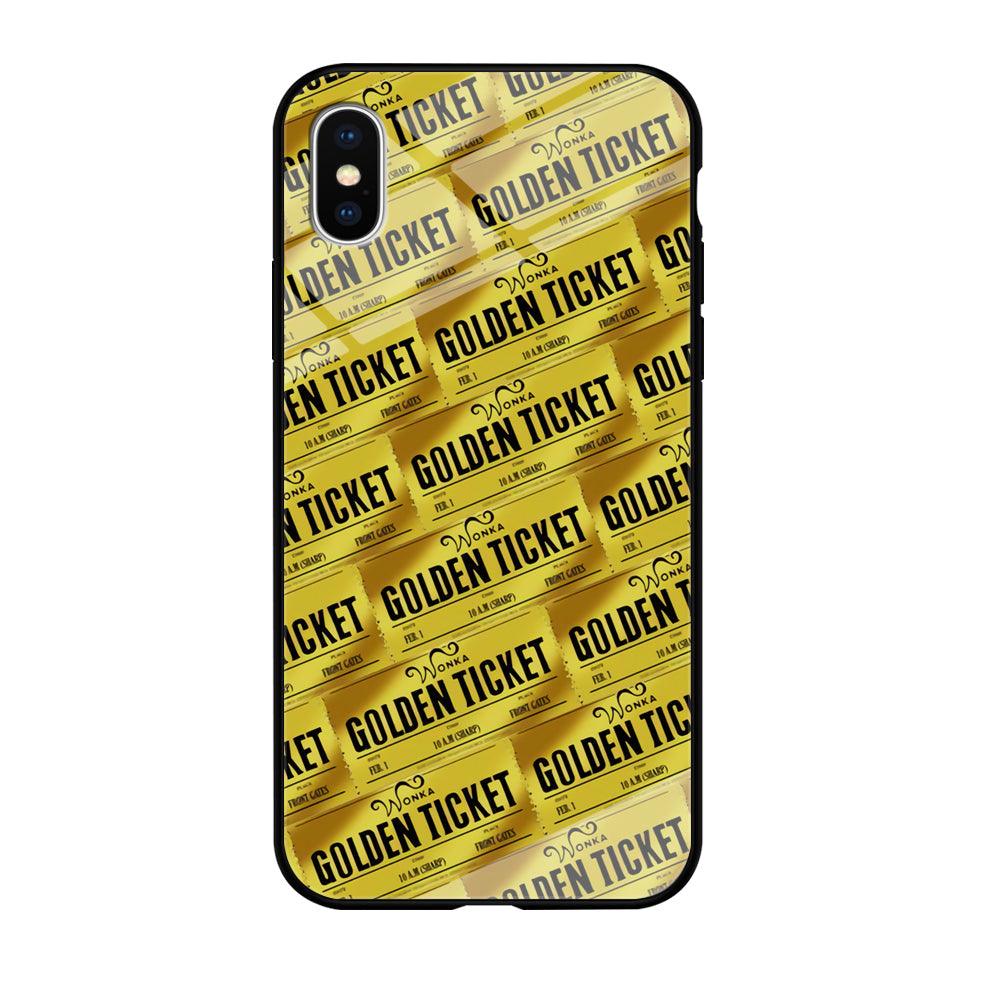 Ticket Gold of Wonka iPhone X Case-Oxvistore