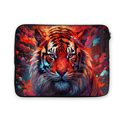 Tiger Colorful Art Laptop Sleeve Protective Cover