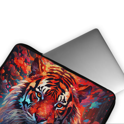 Tiger Colorful Art Laptop Sleeve Protective Cover