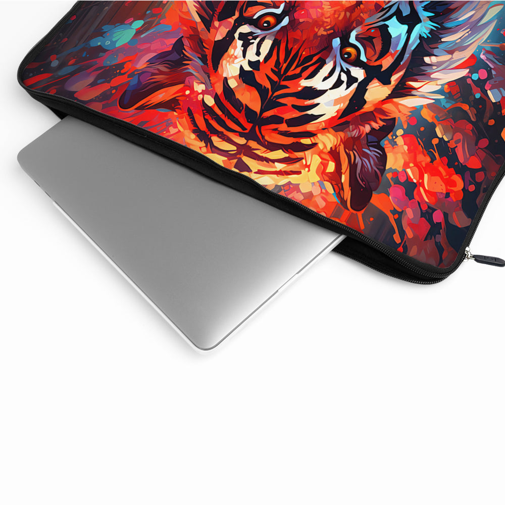 Tiger Colorful Art Laptop Sleeve Protective Cover