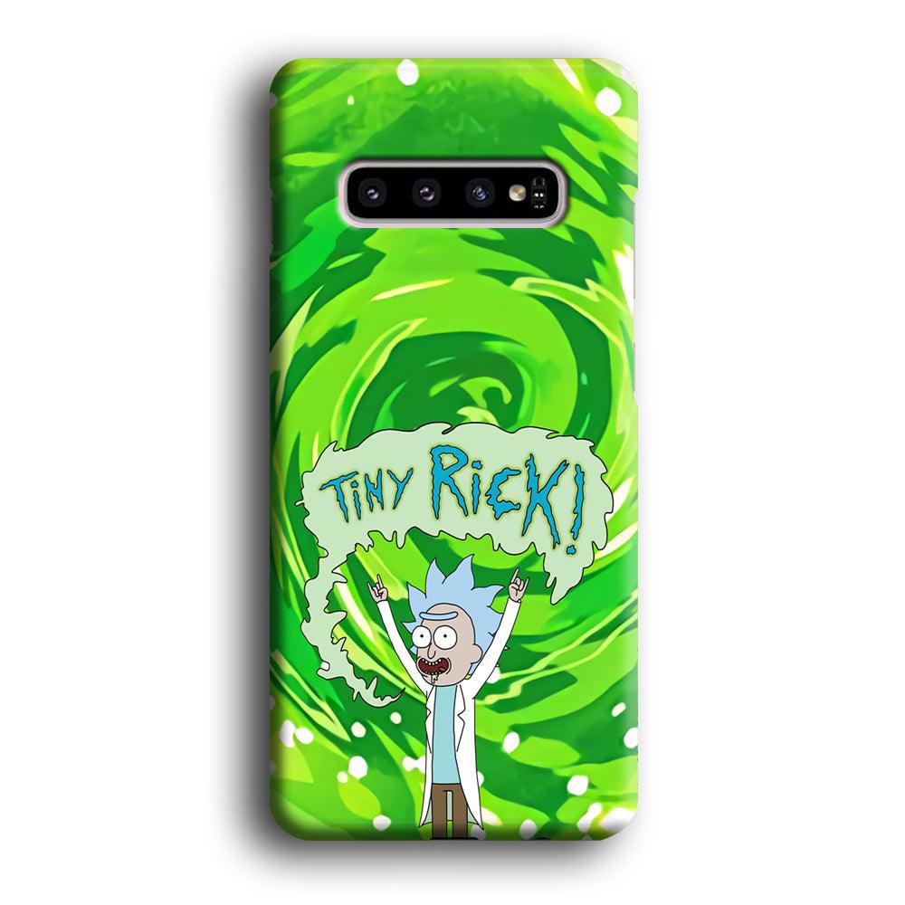 Tiny Rick Green Hole Samsung Galaxy S10 Case-Oxvistore