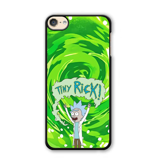 Tiny Rick Green Hole iPod Touch 6 Case-Plastic Black (2D Case)-Oxvistore