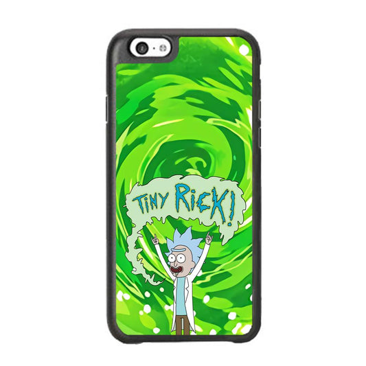 Tiny Rick Green Hole iPhone 6 Plus | 6s Plus Case-Rubber White (2D Case)-Oxvistore