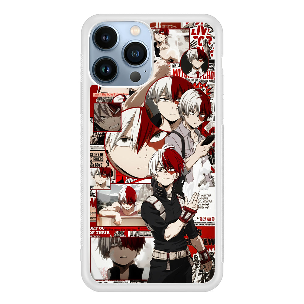 Todoroki My Hero Academia Aesthetic 2D Rubber Phone Case