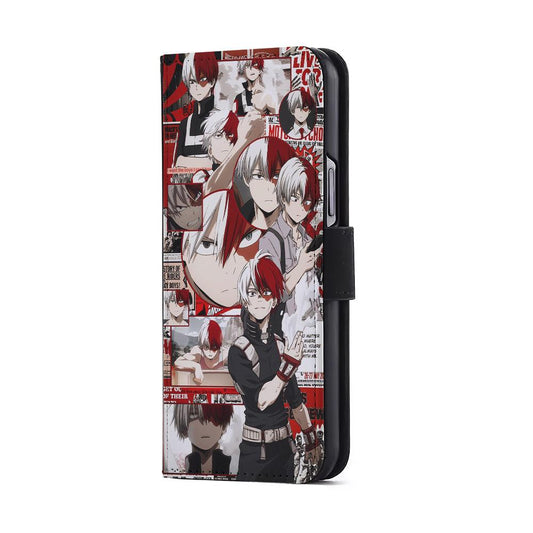 Todoroki My Hero Academia Aesthetic Flip Wallet Phone Case-Oxvistore