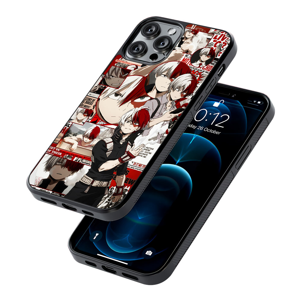 Todoroki My Hero Academia Aesthetic 2D Rubber Phone Case