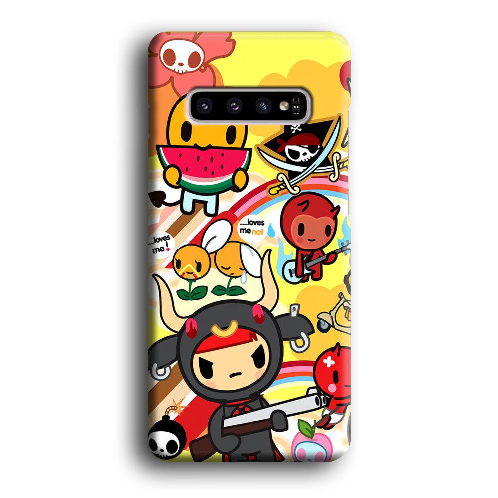 Tokidoki Chill The Club Samsung Galaxy S10 Plus Case-Oxvistore