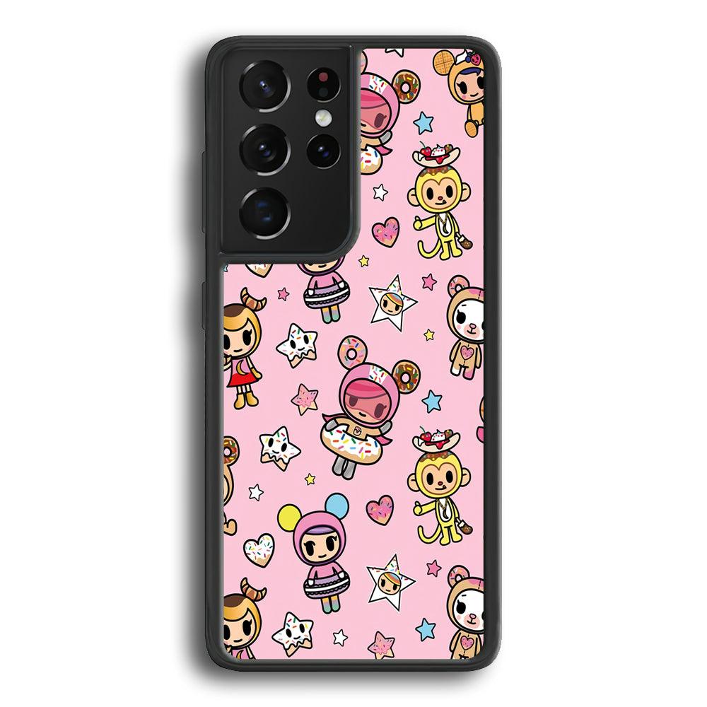 Tokidoki Donuts Hula Hoops Samsung Galaxy S21 Ultra Case-Oxvistore