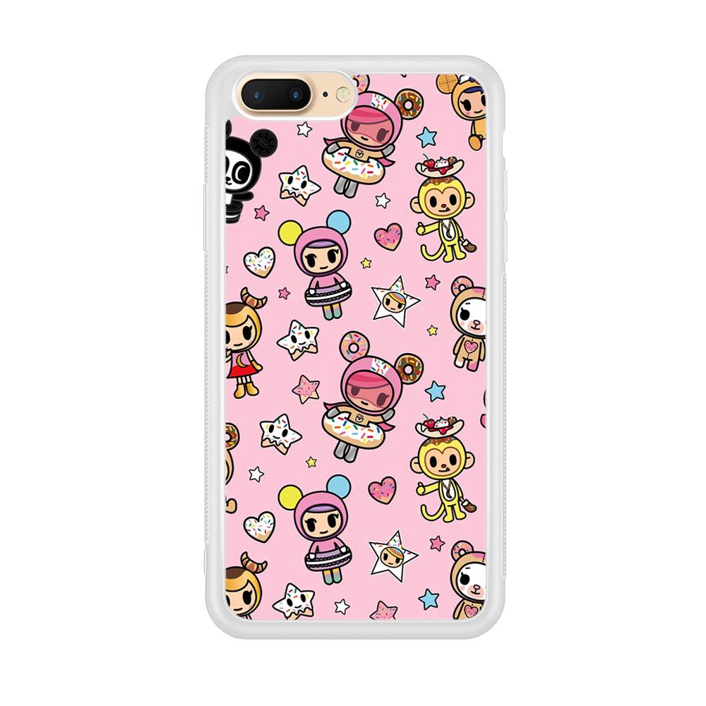 Tokidoki Donuts Hula Hoops iPhone 8 Plus Case-Oxvistore