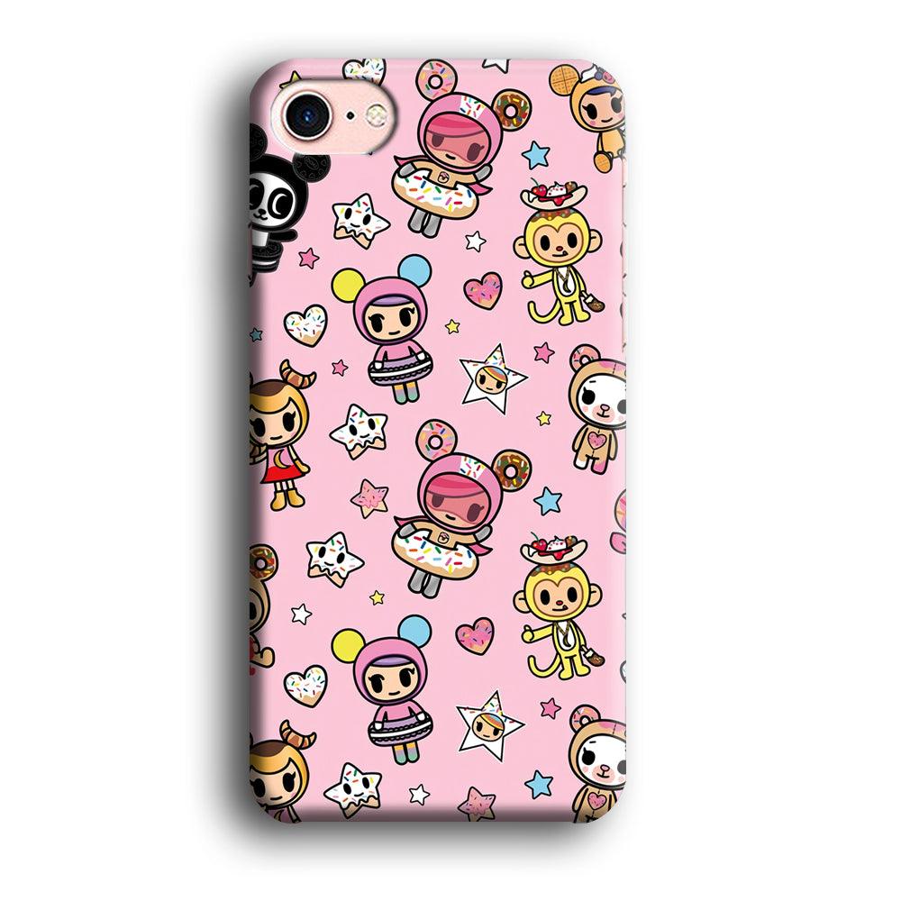 Tokidoki Donuts Hula Hoops iPhone 8 Case-Oxvistore