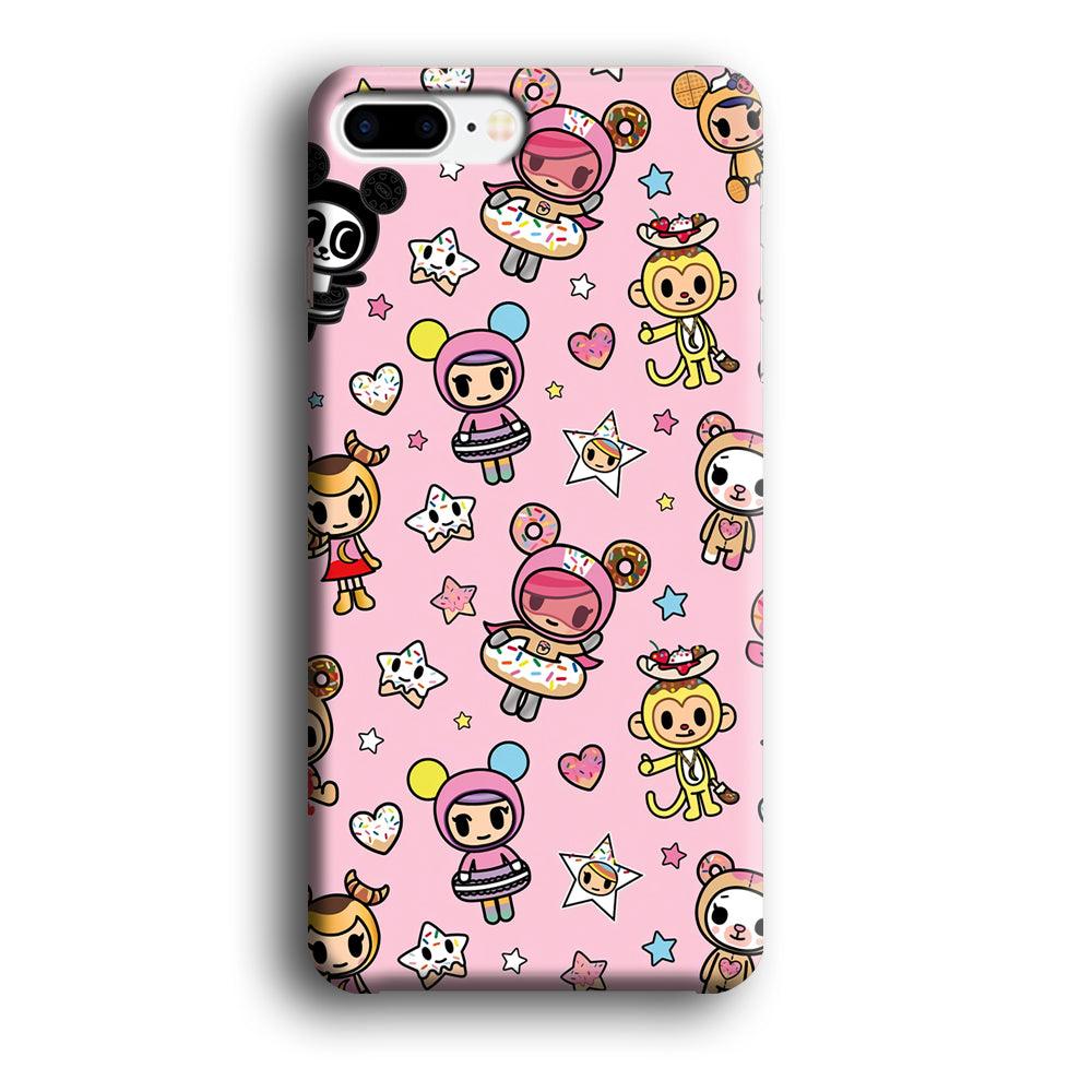 Tokidoki Donuts Hula Hoops iPhone 8 Plus Case-Oxvistore